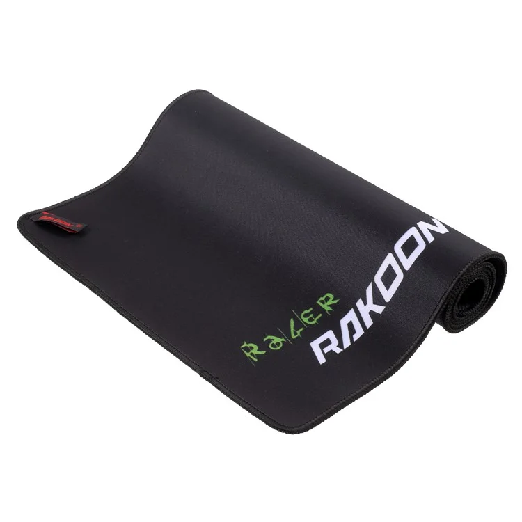 RAKOON 2mm Thickness Extended Large Stitched Edges Non-Slip Gaming Mouse Pad, Size: 400x900mm - Green Dragon