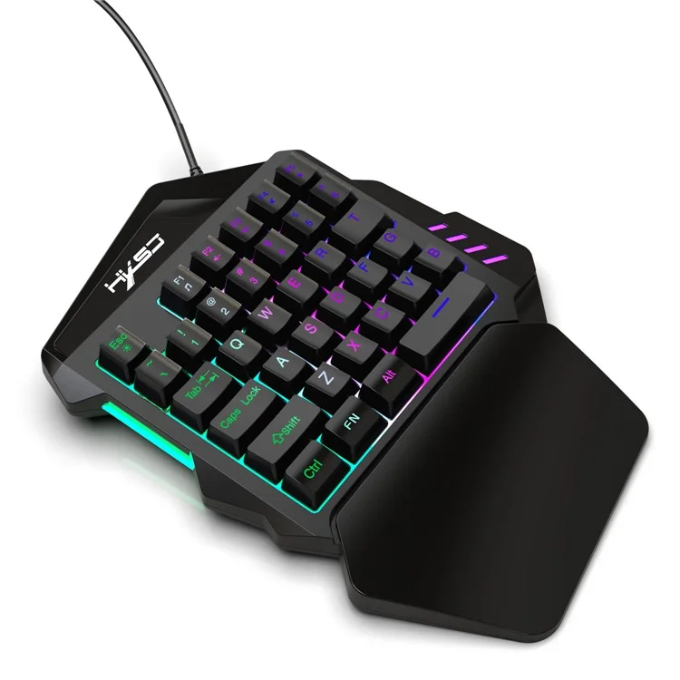 V100 Mini FN + Esc-taste LED Backlight Einzelhand 35 Taste Mechanical Keyboard-spiel