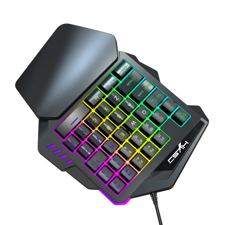 V100 Mini FN + Esc-taste LED Backlight Einzelhand 35 Taste Mechanical Keyboard-spiel