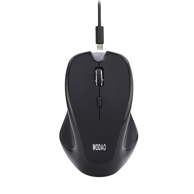 MODAO E08 Rechargeable Bluetooth V3.0 6-button Wireless Mouse - Black