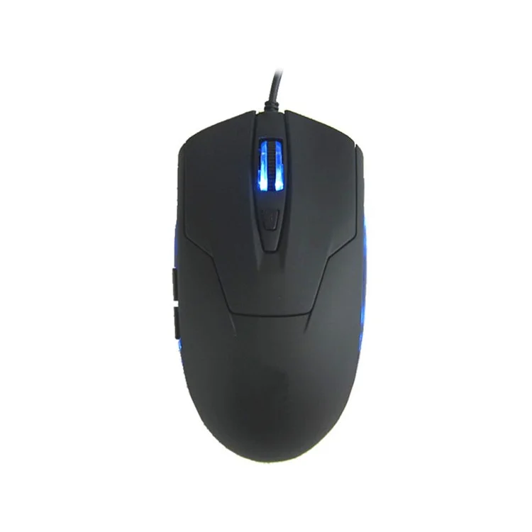 6D Buttons 2400DPI Adjustable USB Wired Optical Computer Game Mouse (VMO-92) - Black