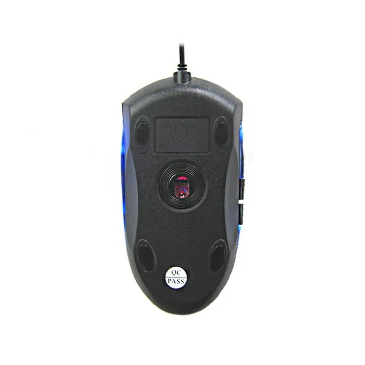 6D Buttons 2400DPI Adjustable USB Wired Optical Computer Game Mouse (VMO-92) - Black