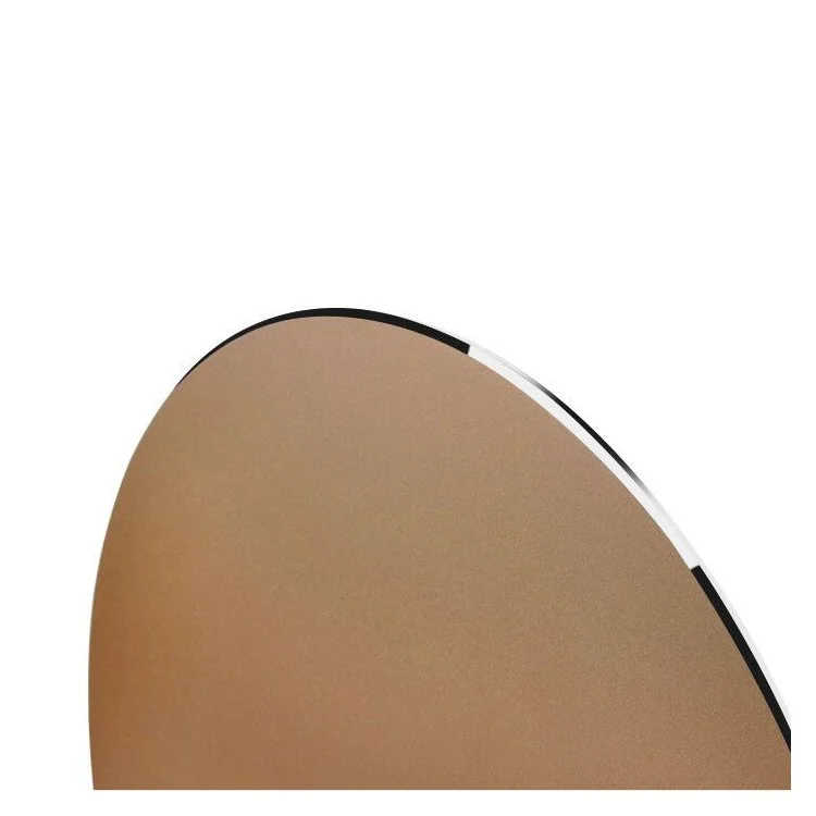 YED Round Shape Aluminum Alloy Gaming Mouse Pad with Non-Slip Rubber Base, 220 x 220mm - Gold