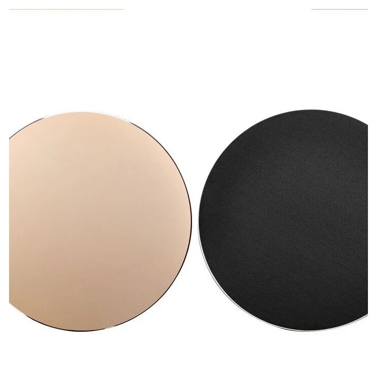 YED Round Shape Aluminum Alloy Gaming Mouse Pad with Non-Slip Rubber Base, 220 x 220mm - Gold