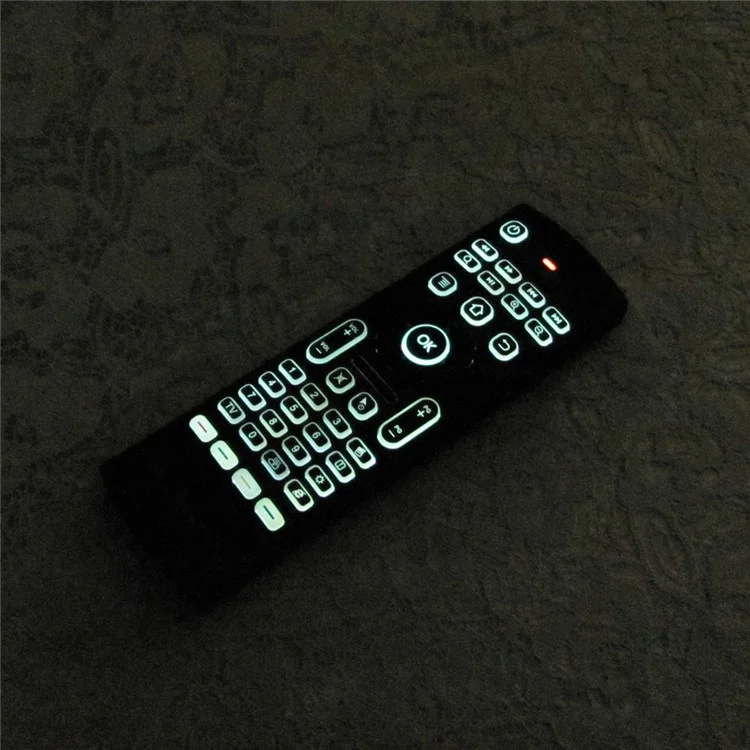 MX3-L Backlit 2.4GHz Fly Air Mouse Wireless QUERTY Keyboard Remote Controller for TV XBMC MX3