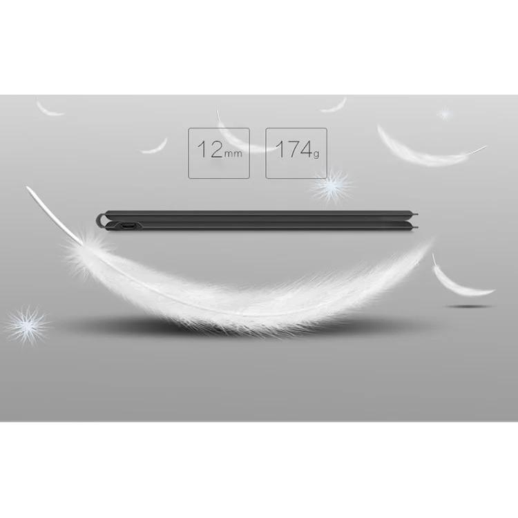 BOW HB188 Ultra-Thin Mini Foldable Wireless Bluetooth Keyboard - Black