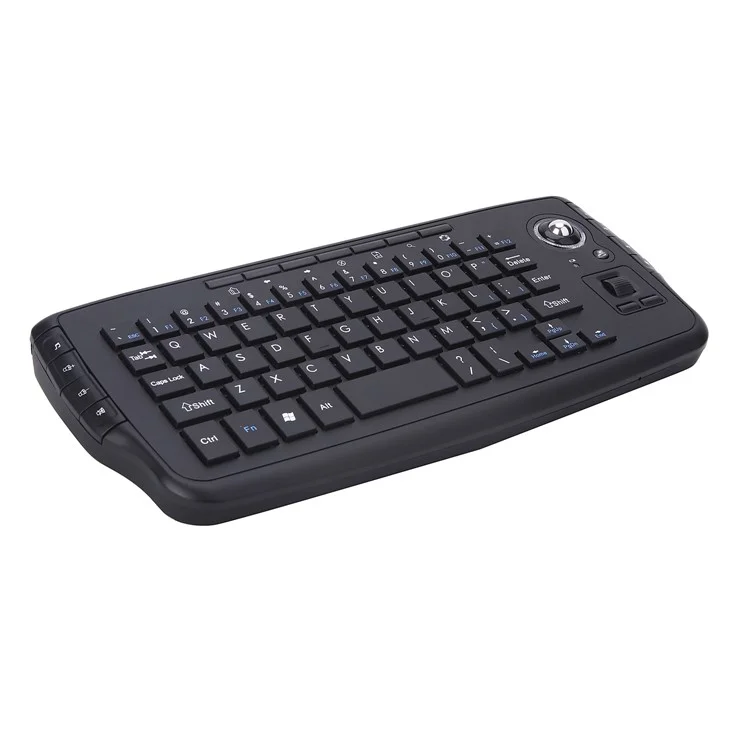 2.4G Wireless Mini Multi-media Keyboard with Trackball Air Mouse