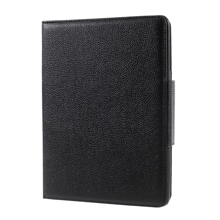 For iPad 9.7-inch (2017) Movable Wireless Bluetooth Keyboard Leather Stand Case Cover - Black