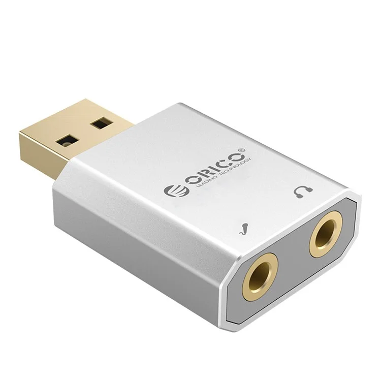 ORICO SK02 USB2.0 External Stereo Sound Card Adapter - Silver Color