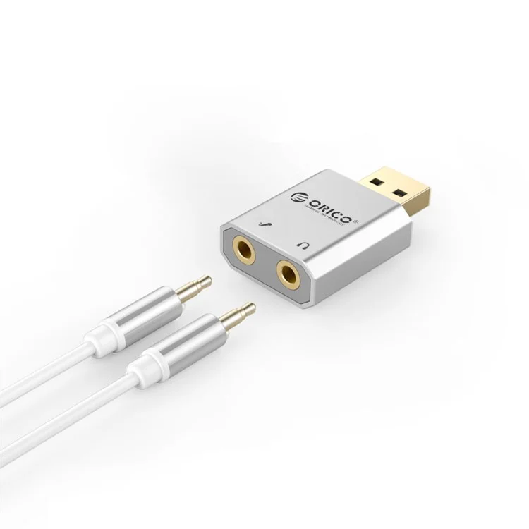 ORICO SK02 USB2.0 External Stereo Sound Card Adapter - Silver Color