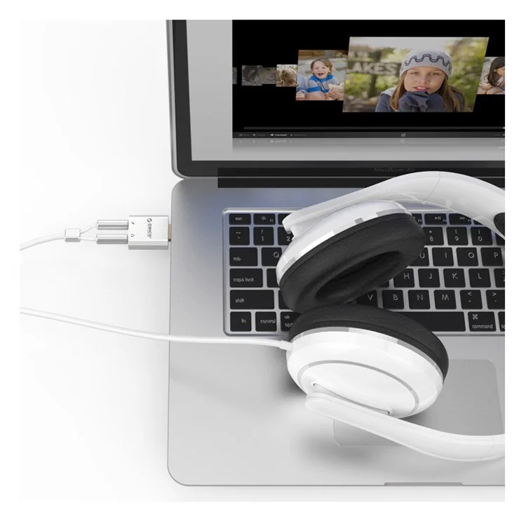 ORICO SK02 USB2.0 External Stereo Sound Card Adapter - Silver Color