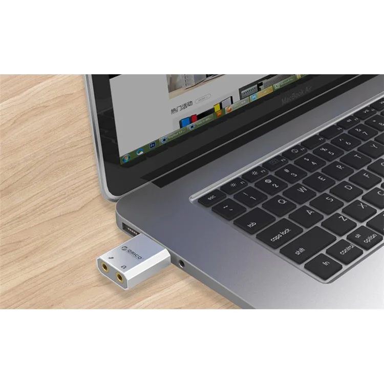 ORICO SK02 USB2.0 External Stereo Sound Card Adapter - Silver Color
