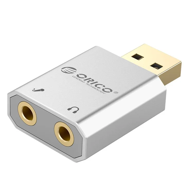 ORICO SK02 USB2.0 External Stereo Sound Card Adapter - Silver Color
