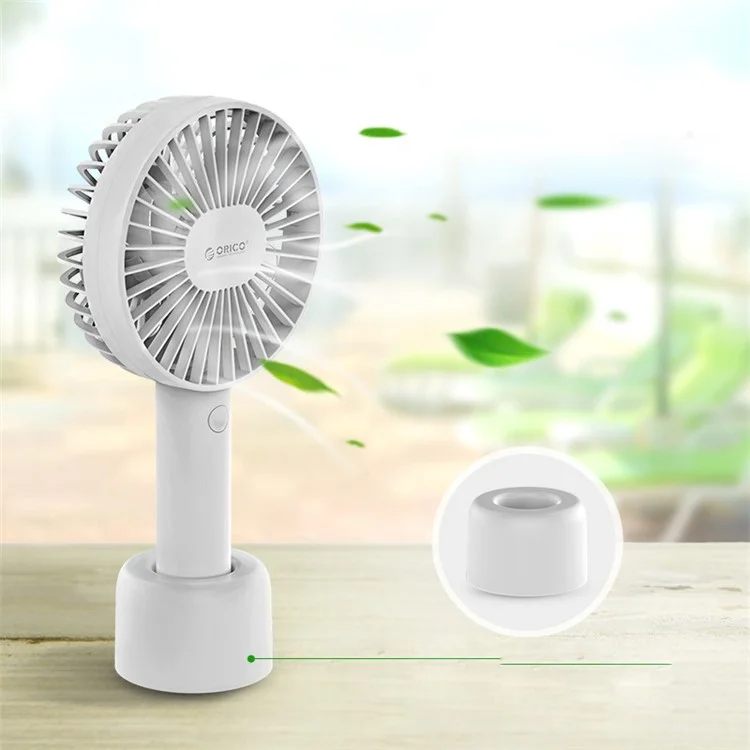 ORICO FH1 Handheld Rechargeable USB Mini Fan Desktop Summer Cooling Fan - White