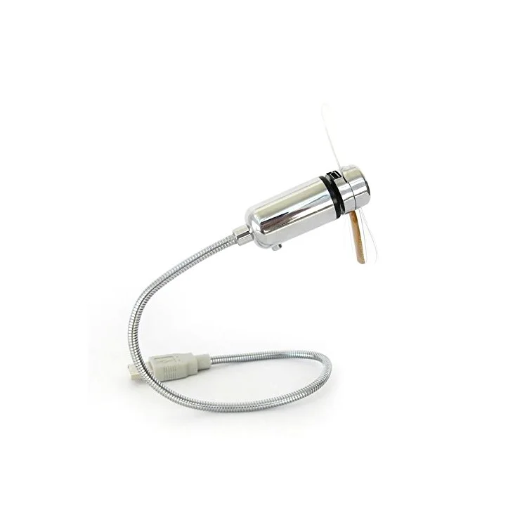 Gooseneck USB Powered LED Temperature Display Cooling Fan