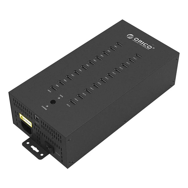 ORICO CE/FCC/RoHS Industrial 150W Charge/Data Mode 20-Port USB2.0 Hub (IH20P) - US Plug