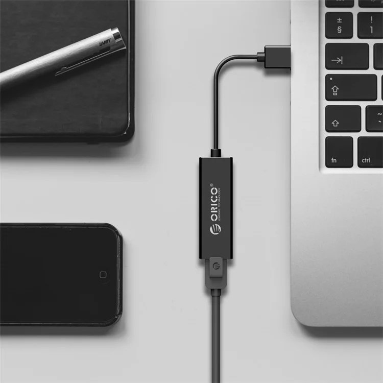 ORICO UTJ-U3 USB 3.0 to Gigabit Ethernet RJ45 Networking Adapter - Black