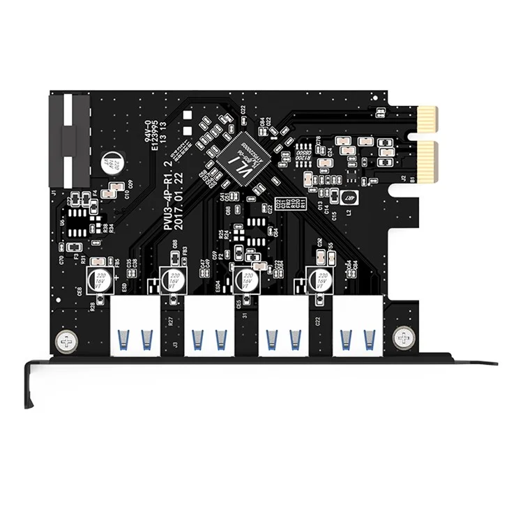 ORICO 4 Port USB 3.0 Hub PCI-Express Card Adapter Host Controller for Windows XP Vista PC Laptop (PVU3-4P)