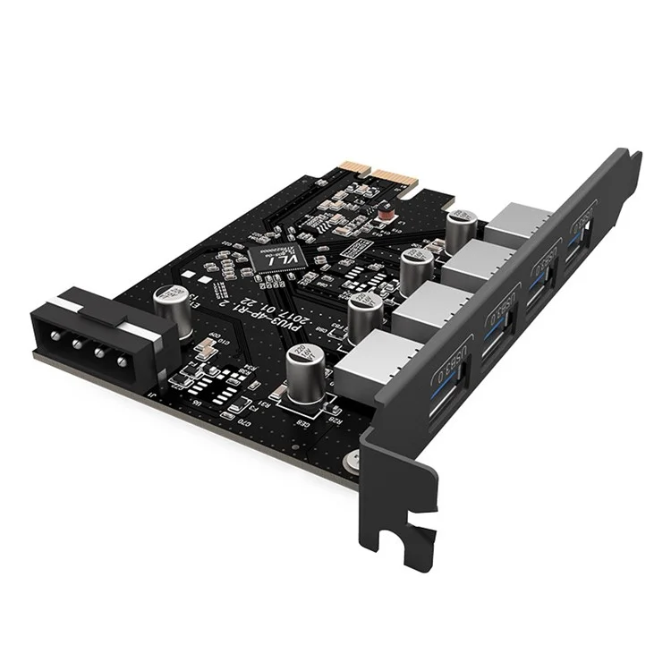 ORICO 4 Port USB 3.0 Hub PCI-Express Card Adapter Host Controller for Windows XP Vista PC Laptop (PVU3-4P)