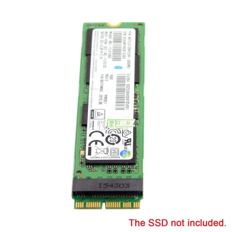 Carte de conversion 12+16 broches 2014 2015 Macbook vers M.2 NGFF M-Key SSD pour A1493 A1502 A1465 A1466
