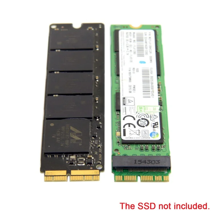 Carte de conversion 12+16 broches 2014 2015 Macbook vers M.2 NGFF M-Key SSD pour A1493 A1502 A1465 A1466