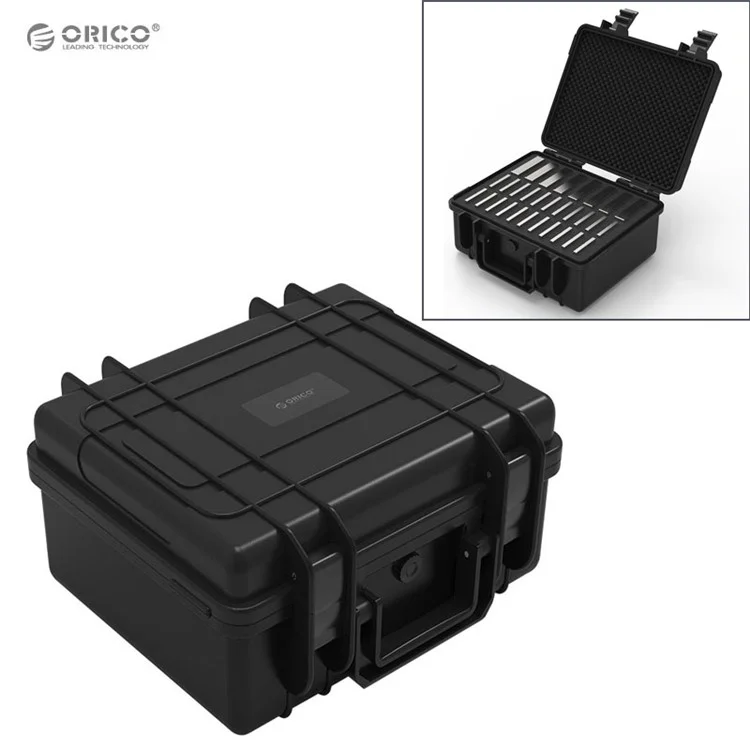ORICO Multiple-bay 3.5 inch HDD Hard Drive External Protection Storage Case Box (PSC-L8S22-BK)