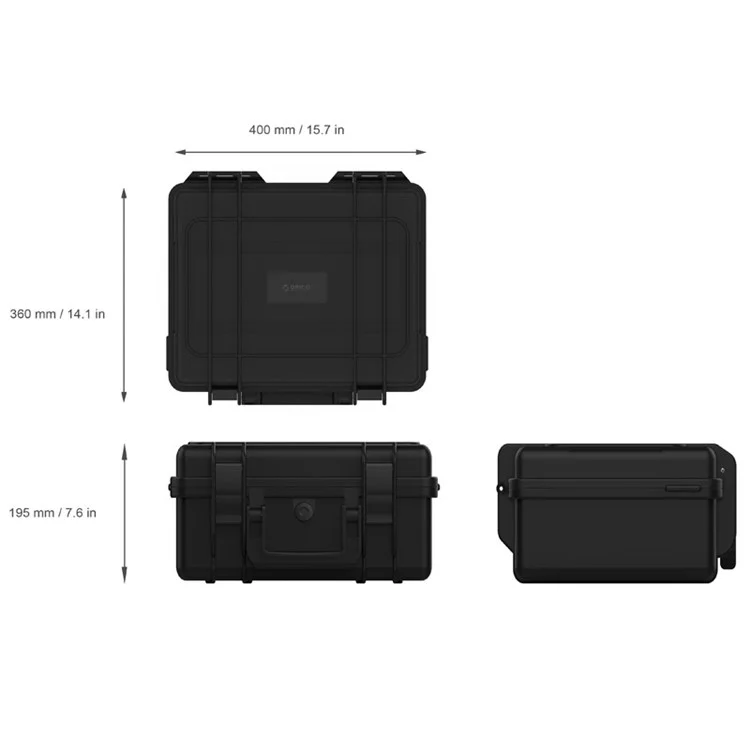 ORICO Multiple-bay 3.5 inch HDD Hard Drive External Protection Storage Case Box (PSC-L8S22-BK)