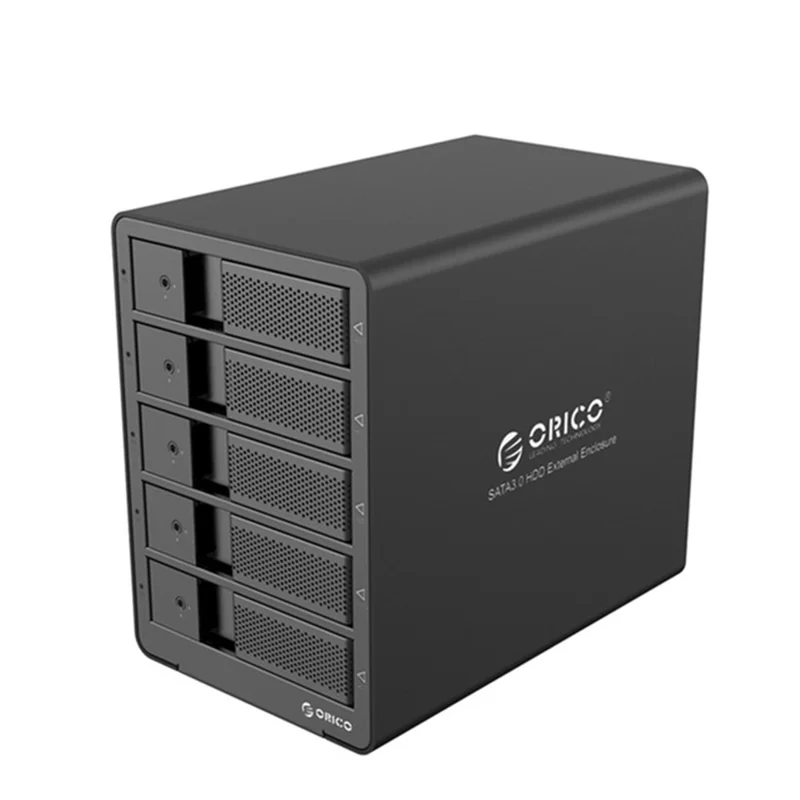 ORICO 9558RU3 Aluminum Shell USB 3.0 5 Bay 3.5-inch SATA Hard Drive Enclosure with RAID Function - AU Plug