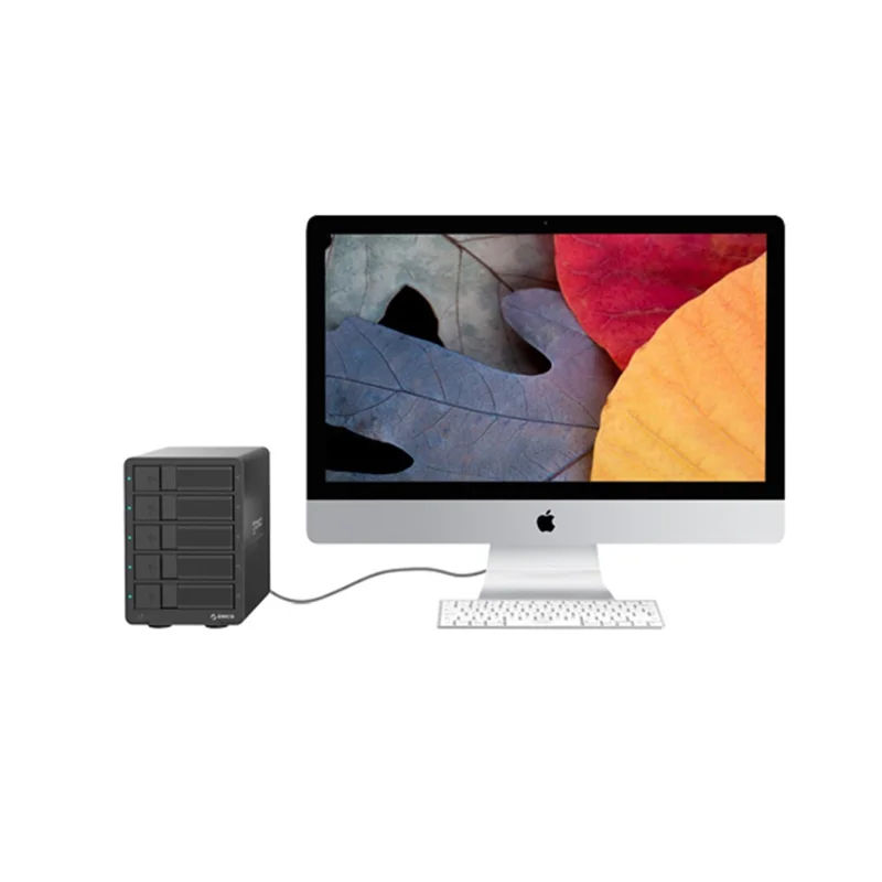 ORICO 9558RU3 Aluminum Shell USB 3.0 5 Bay 3.5-inch SATA Hard Drive Enclosure with RAID Function - AU Plug