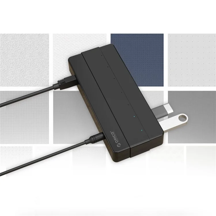 ORICO H7928-U3 High Speed 7 Ports USB 3.0 HUB with 12V/2A Power Adapter - EU Plug