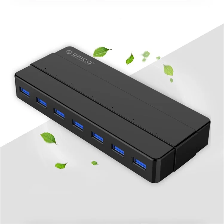 ORICO H7928-U3 High Speed 7 Ports USB 3.0 HUB with 12V/2A Power Adapter - EU Plug
