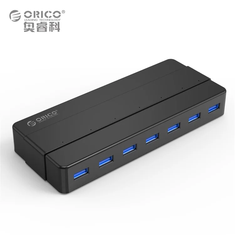 ORICO H7928-U3 High Speed 7 Ports USB 3.0 HUB with 12V/2A Power Adapter - EU Plug
