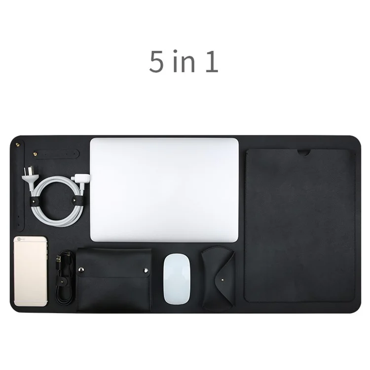 Soyan Для 13,3-дюймового Macbook 5-в-1 Корпус Ноутбука + Кабельный Пакет Адаптера Power + Power + Bag + Desk Mat - Черный