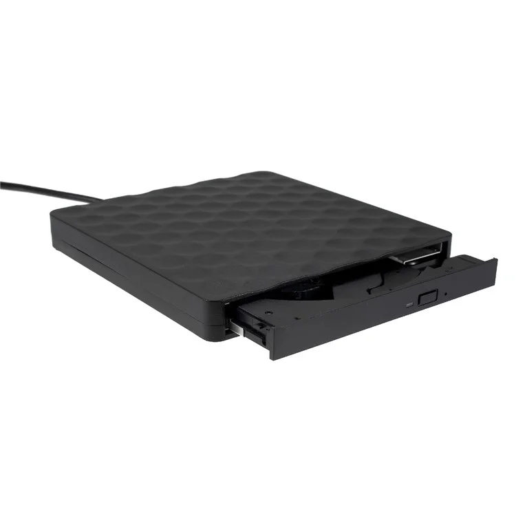 Dots Design CD Burner Drive DVD-RW Pop-up Externe Optical Drive [avec Câble de Port Usb3.0] Pour le Carnet / PC / Macbook