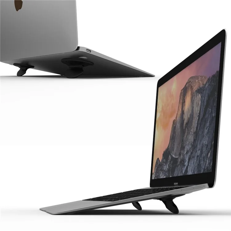 Adjustable Portable Laptop Stand Cooling Pad Universal - Black