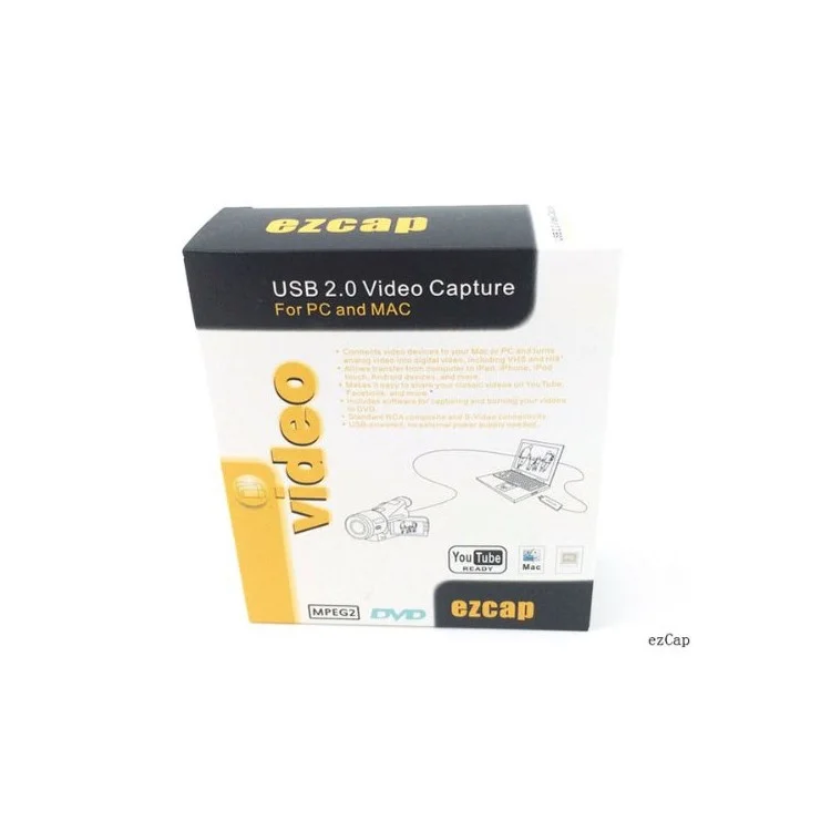 EZCAP 1568 USB 2.0 Video Capture Grabber for Windows and Mac