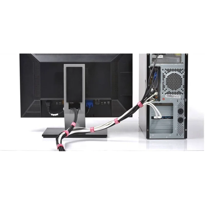 ORICO CBT-1S Attaches de câble réutilisables Dividable Wire Management Bands 1m/3,3 pi - Rouge