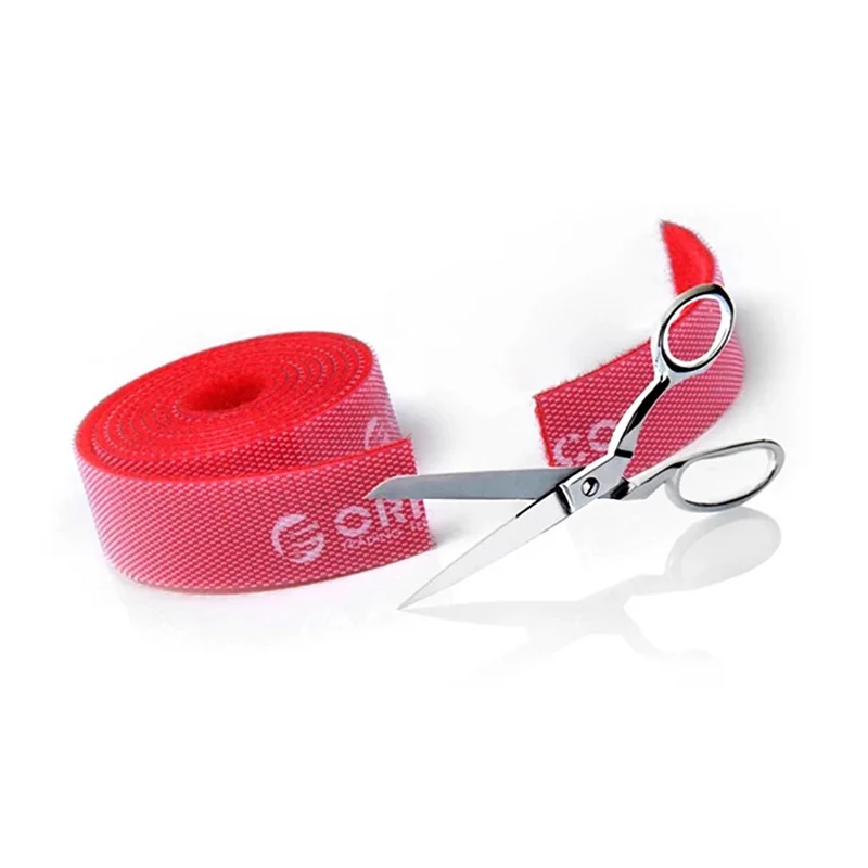 ORICO CBT-1S Attaches de câble réutilisables Dividable Wire Management Bands 1m/3,3 pi - Rouge