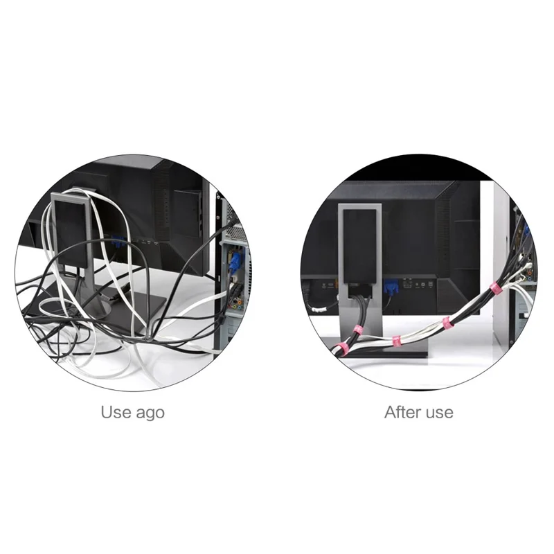 ORICO CBT-1S Attaches de câble réutilisables Dividable Wire Management Bands 1m/3,3 pi - Rouge