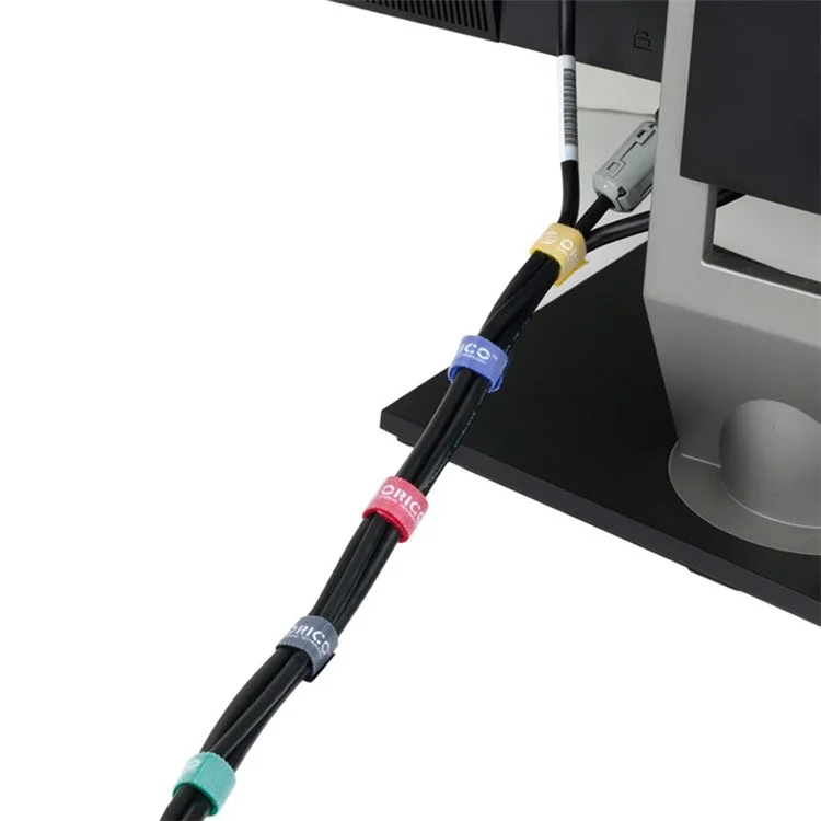 5Pcs/Set ORICO CBT-5S 5-color Reusable Cable Ties Wire Organizer Velcro Wrapper Binging Strap 1m/3.3ft