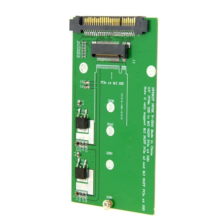 SFF-8639 NVME U.2 to NGFF M.2 M-key PCIe SSD Adapter for Mainboard Replace Intel SSD 750 p3600 p3700