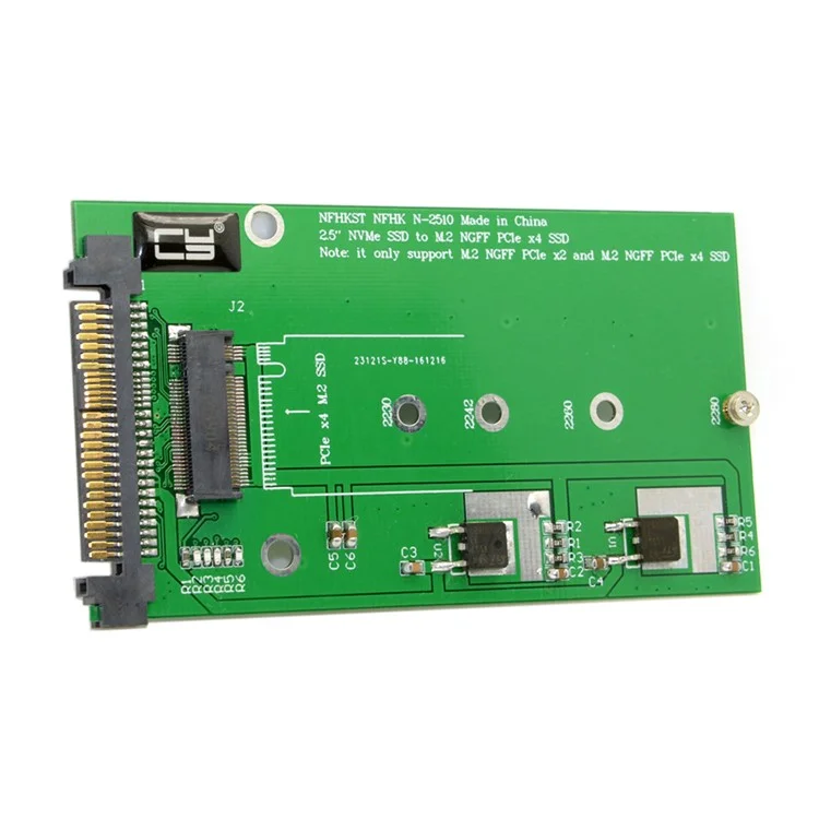 SFF-8639 NVME U.2 to NGFF M.2 M-key PCIe SSD Adapter for Mainboard Replace Intel SSD 750 p3600 p3700