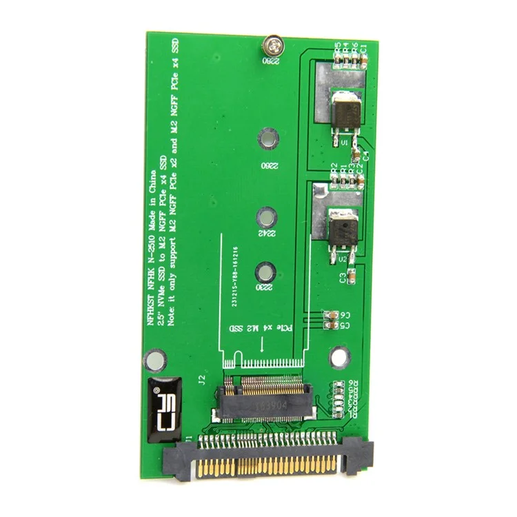 SFF-8639 NVME U.2 to NGFF M.2 M-key PCIe SSD Adapter for Mainboard Replace Intel SSD 750 p3600 p3700