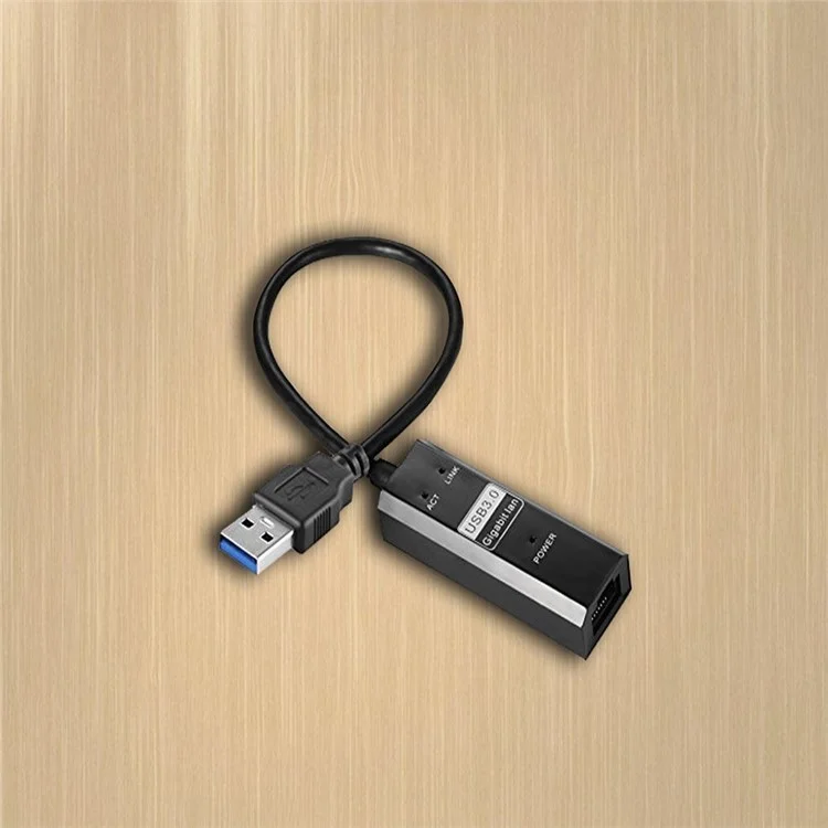 USB 3.0 to RJ45 Gigabit Ethernet Adapter Supporting 10/100/1000 Bit Ethernet