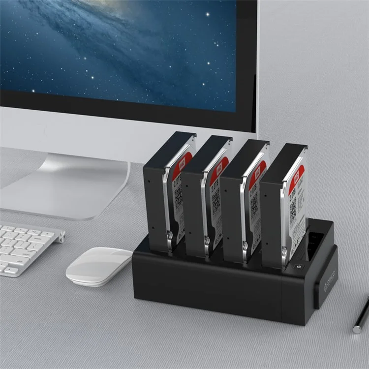 ORICO 6648US3-C 4 Bay USB3.0 e Stazione di Aggancio per Hard Drive per 2.5/3.5 Pollici HDD/SSD - Spina UK