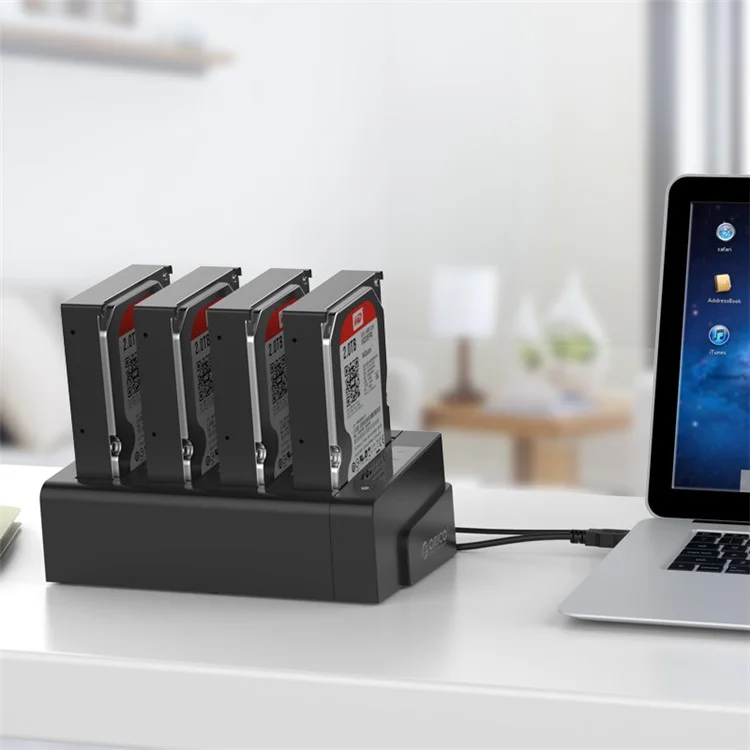 ORICO 6648US3-C 4 Bay USB3.0 e Stazione di Aggancio per Hard Drive per 2.5/3.5 Pollici HDD/SSD - Spina UK