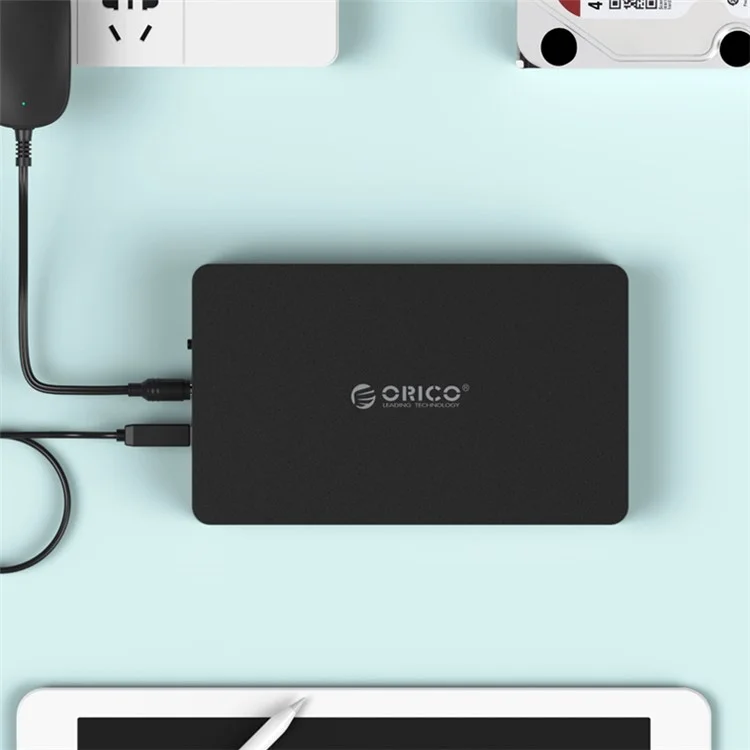 ORICO 3569S3 3,5-Zoll-USB-3.0-auf-SATA-III-Externes-Festplattengehäuse für 3,5-Zoll-Festplatten - EU-Stecker