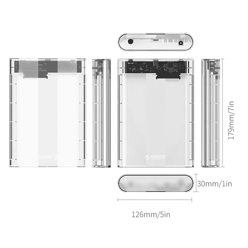 ORICO 3139C3 3.5 inch Type-C Hard Drive Enclosure for HDD SATA - US Plug