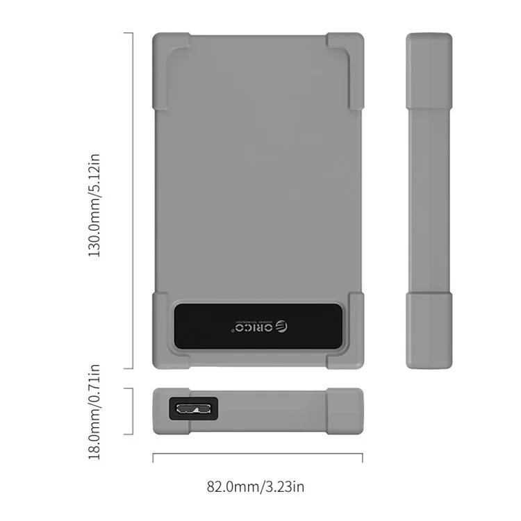 ORICO 2.5 inch USB 3.0 Hard Drive Adapter (28UTS-U3) - Grey