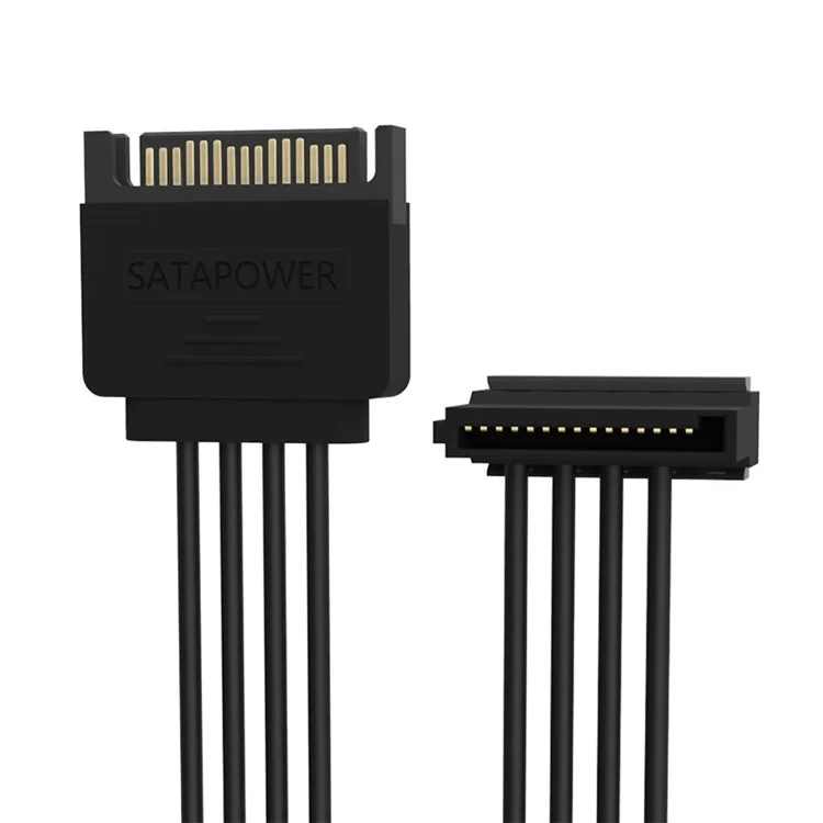 ORICO SATA Standard 15 Pin 4 in 1 Power Extension Cable Cord (DC15P-PX4)